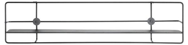 HAKU Möbel Wandregal schwarz 90,0 x 14,0 x 21,0 cm, 1 St.