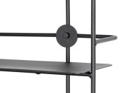 HAKU Möbel Wandregal schwarz 90,0 x 14,0 x 21,0 cm, 1 St.