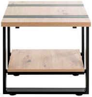 HAKU Möbel Beistelltisch quadratisch Spanplatte eiche 45,0 x 45,0 x 45,0 cm, 1 St.
