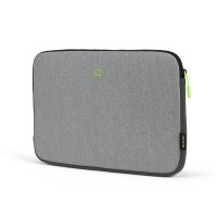 DICOTA Laptophülle Skin FLOW Kunstfaser grau/grün bis 35,8 cm (14,1 Zoll)