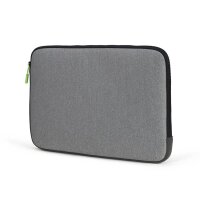DICOTA Laptophülle Skin FLOW Kunstfaser grau/grün bis 35,8 cm (14,1 Zoll)