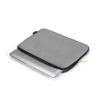 DICOTA Laptophülle Skin FLOW Kunstfaser grau/grün bis 35,8 cm (14,1 Zoll)