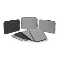DICOTA Laptophülle Skin FLOW Kunstfaser grau/grün bis 35,8 cm (14,1 Zoll)