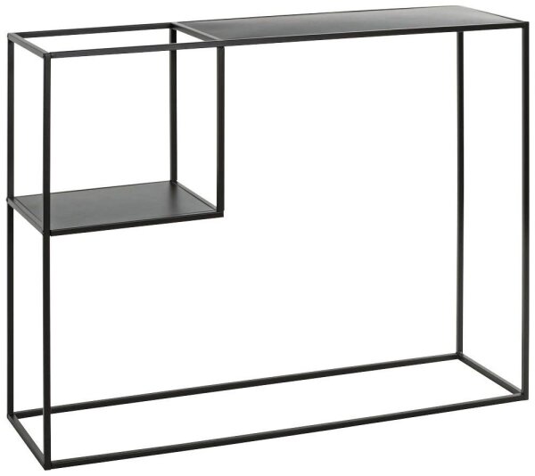 HAKU Möbel Konsolentisch rechteckig Metall schwarz 100,0 x 30,0 x 80,0 cm, 1 St.