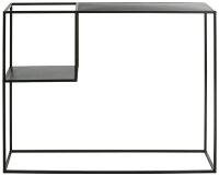 HAKU Möbel Konsolentisch rechteckig Metall schwarz 100,0 x 30,0 x 80,0 cm, 1 St.
