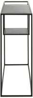 HAKU Möbel Konsolentisch rechteckig Metall schwarz 100,0 x 30,0 x 80,0 cm, 1 St.
