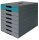 DURABLE Schubladenbox IDEALBOX PLUS  grau/blau 776306, DIN A4 mit 7 Schubladen, 1 St.