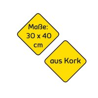 Idena Pinnwand 40,0 x 30,0 cm Kork braun  ( 568021 )