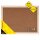 Idena Pinnwand 40,0 x 30,0 cm Kork braun  ( 568021 )