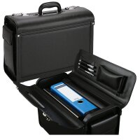 Alassio Pilotenkoffer GENOVA Lederimitat schwarz 46,0 x...