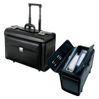 Alassio Pilotenkoffer SILVANA Lederimitat schwarz 48,0 x...
