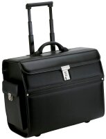 Alassio Pilotenkoffer MONDO Lederimitat schwarz 46,0 x...