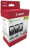 Canon PG-560XLx2/CL-561XL schwarz, color Druckköpfe, 3er-Set