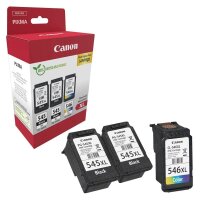 Canon PG-545XLx2/CL-546XL schwarz, color Druckköpfe,...