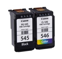 Canon PG-545/CL-546 schwarz, color Druckköpfe + Fotopapier, 2er-Set