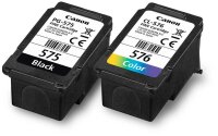 Canon PG-575/CL-576 schwarz, color Druckköpfe + Fotopapier, 2er-Set