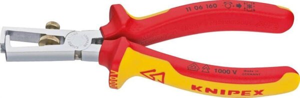 KNIPEX Abisolierzange VDE 11 06 160, Länge: 16,0 cm, 1 St.