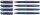 Schneider One Business Tintenroller blau 0,6 mm, Schreibfarbe: blau/schwarz, 4 St.