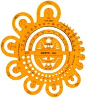 ARISTO Zeichenschablone gelb