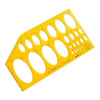 ARISTO Zeichenschablone ISOMETRIC orange