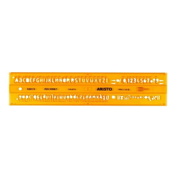 ARISTO Zeichenschablone gelb