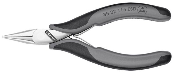 KNIPEX Flachrundzange ESD 35 22 115 ESD, Länge: 11,5 cm, 1 St.