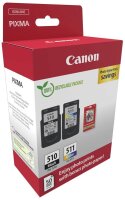 Canon PG-510/CL-511 schwarz, color Druckköpfe +...