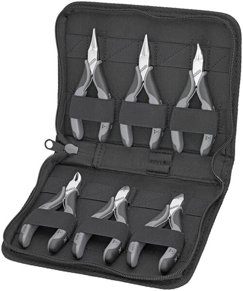 KNIPEX Zangen-Set ESD 00 20 17, Länge: jeweils 15,0 - 20,0 cm, 6-tlg., 1 Set