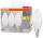 OSRAM LED-Lampen Base CLASSIC B40 Multipack E14 4,9 W matt, 3 St.