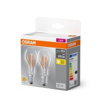 OSRAM LED-Lampen Base CLASSIC A40 Multipack E27 4 W klar, 2 St.