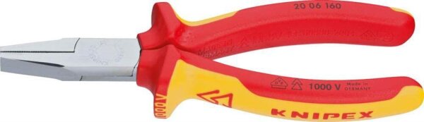 KNIPEX Flachzange 20 06 160, Länge: 16,0 cm, 1 St.