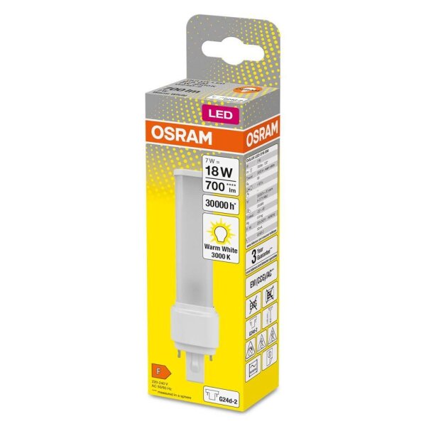 OSRAM LED-Lampe DULUX D G24 d-2 18 W matt, 1 St.