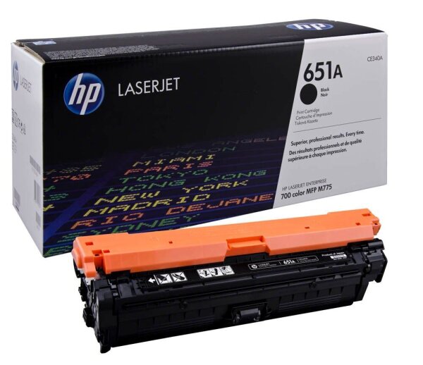 HP 651A (CE340A) schwarz Tonerkartusche