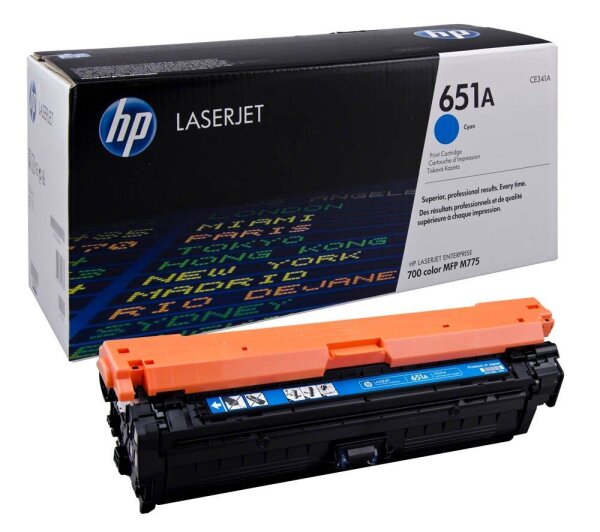HP 651A (CE341A) cyan Tonerkartusche