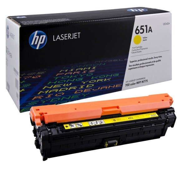 HP 651A (CE342A) gelb Tonerkartusche