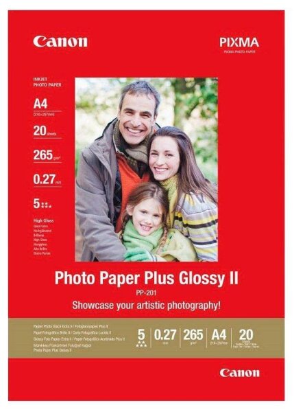 Canon Fotopapier PP-201 DIN A4 hochglänzend 265 g/qm 20 Blatt