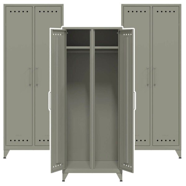 AKTION: BISLEY Stahlschränke Fern Maxi FERMAX645P3 lichtgrau 1 Fachboden 70,0 x 51,0 x 180,0 cm, aufgebaut, 3 St.