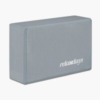 relaxdays Yogablock grau