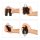 relaxdays Fingertrainer schwarz, silber