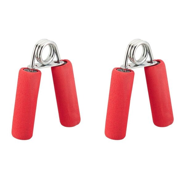 relaxdays Fingertrainer rot, silber