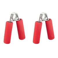 relaxdays Fingertrainer rot, silber