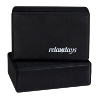 relaxdays Yogablock schwarz