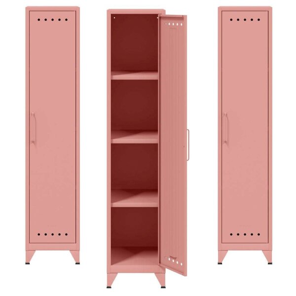 AKTION: BISLEY Stahlschränke Fern Locker FERLOC620P3 pastelpink 3 Fachböden 38,0 x 51,0 x 180,0 cm, aufgebaut, 3 St.