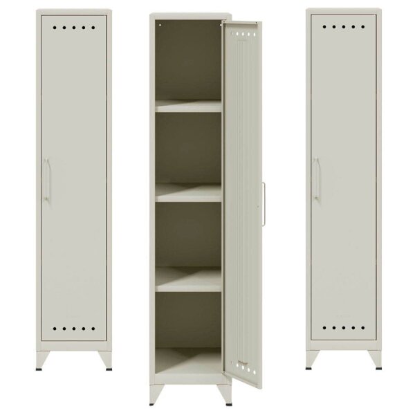 AKTION: BISLEY Stahlschränke Fern Locker FERLOC696P3 verkehrsweiß 3 Fachböden 38,0 x 51,0 x 180,0 cm, aufgebaut, 3 St.
