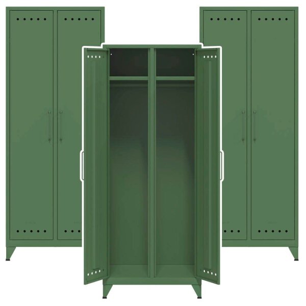 AKTION: BISLEY Stahlschränke Fern Maxi FERMAX623P3 olivgrün 1 Fachboden 70,0 x 51,0 x 180,0 cm, aufgebaut, 3 St.