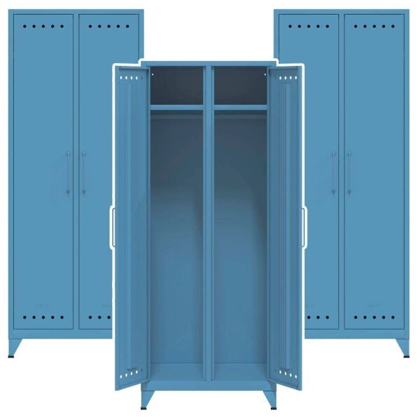 AKTION: BISLEY Stahlschränke Fern Maxi FERMAX605P3 blau 1 Fachboden 70,0 x 51,0 x 180,0 cm, aufgebaut, 3 St.