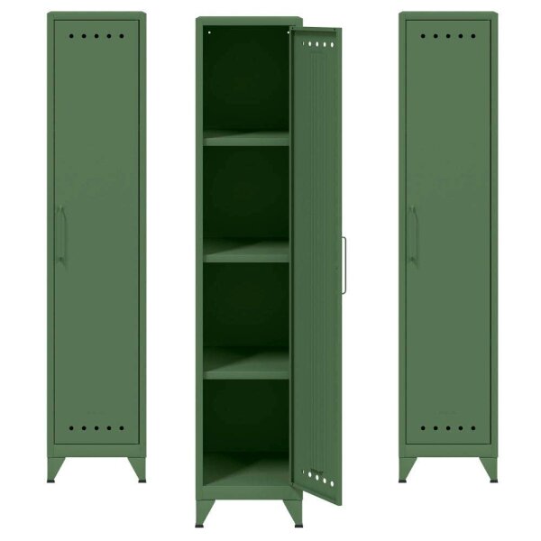 AKTION: BISLEY Stahlschränke Fern Locker FERLOC623P3 olivgrün 3 Fachböden 38,0 x 51,0 x 180,0 cm, aufgebaut, 3 St.
