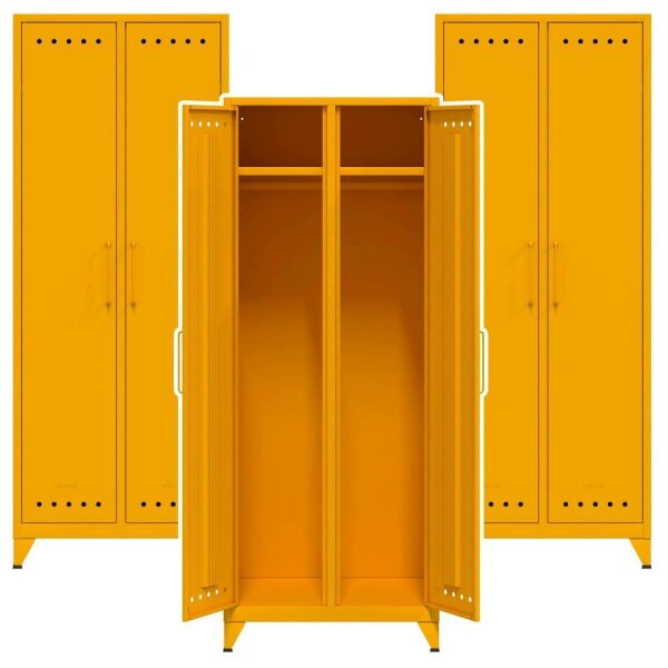 AKTION: BISLEY Stahlschränke Fern Maxi FERMAX642P3 gelb 1 Fachboden 70,0 x 51,0 x 180,0 cm, aufgebaut, 3 St.