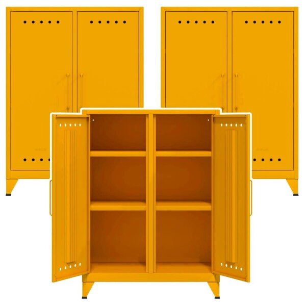 AKTION: BISLEY Sideboards Fern Middle, FERMID642P3 gelb 80,0 x 40,0 x 110,0 cm, 3 St.