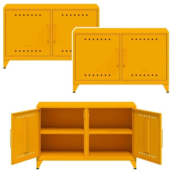 AKTION: BISLEY Sideboards Fern Cabby, FERCAB642P3 gelb 114,0 x 40,0 x 72,5 cm, 3 St.